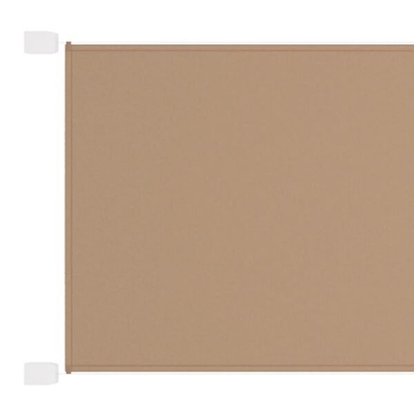 vidaXL Vertical Awning Taupe Oxford Fabric 55.1 x 315.0 in