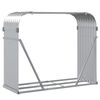 vidaXL Log Holder Silver 47.2"x17.7"x39.4" Galvanized Steel