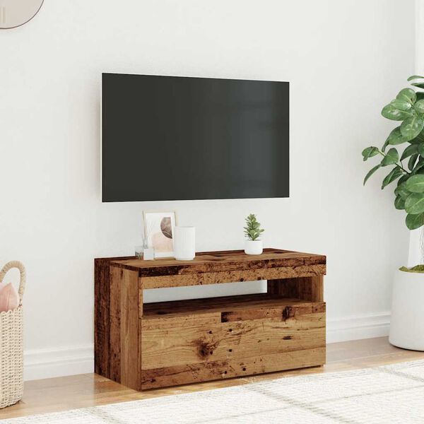 vidaXL TV Cabinet Old wood Engineered wood Medium TV Cabinet