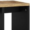 vidaXL Side Table Natural Mango and Black