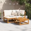 vidaXL Garden Table Brown Solid Acacia wood Small Durable