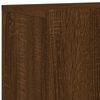 vidaXL TV Cabinet Set of 2 Brown Oak Engineered Wood Medium TV Cabinet