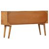 vidaXL Sideboard with Printed Pattern 51.2"x11.8"x27.6" Solid Mango Wood