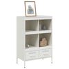 vidaXL Highboard White Cold-rolled steel Small White Highboard
