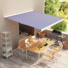 vidaXL Awning Top Blue and White 100% Polyester with PU Coating Large