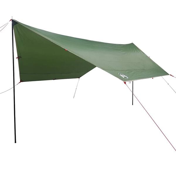vidaXL Camping Tarp Green 169.3x149.6x82.7" Waterproof