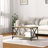 vidaXL Coffee Table Sonoma oak Engineered wood, iron Medium Durable
