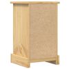 vidaXL Bedside Cabinet Honey Solid pine wood, engineered wood, metal Small