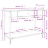 vidaXL Console Table Sonoma oak Engineered wood Medium Adjustable Feet
