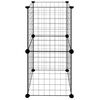 vidaXL Pet Cage Black Powder-coated steel Small Collapsible Pet Cage