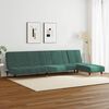 vidaXL 2 Piece Sofa Set Dark Green Velvet