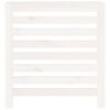 vidaXL Radiator Cover White 31.3x7.5x33.1" Solid Wood Pine