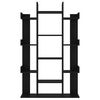 vidaXL Book Cabinet Black Engineered wood 4.6 ft tall Book Cabinet