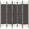 vidaXL 5-Panel Room Divider Anthracite 78.7"x70.9"