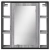 vidaXL Bathroom Mirror Cabinet Gray Sonoma Engineered wood
