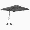 vidaXL Garden Parasol Anthracite Polyester fabric and steel pole