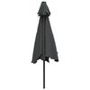 vidaXL Garden Parasol Anthracite Polyester, Steel 118.1 in Diameter
