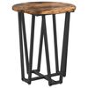vidaXL Side Table Set 2 pcs Smoked Oak and Black