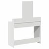 vidaXL Dressing Table White 39.37 x 16.14 x 55.12 in Engineered Wood