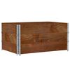 vidaXL Garden Planter Brown Solid pine wood 47.2 x 31.5 in Stackable