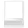 vidaXL Oven Cabinet High gloss white Engineered wood Compact