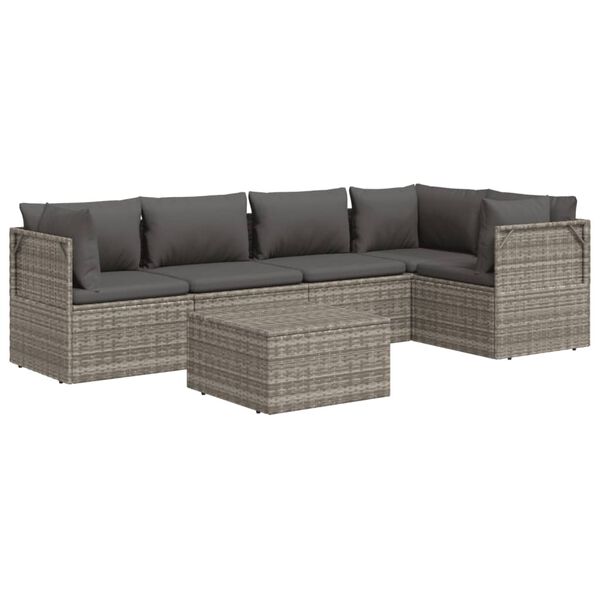 vidaXL Garden Lounge Set Grey