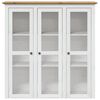 vidaXL Cabinet With Glass Doors White and Brown