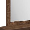 vidaXL Dressing Table with Drawer Brown Oak 19.69 x 16.14 x 55.12 in