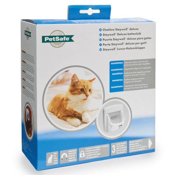 PetSafe Cat Flap White Plastic Standard Adjustable Armrests Cat Flap