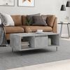 vidaXL Coffee Table Concrete Grey Engineered Wood, Metal Mid-sized