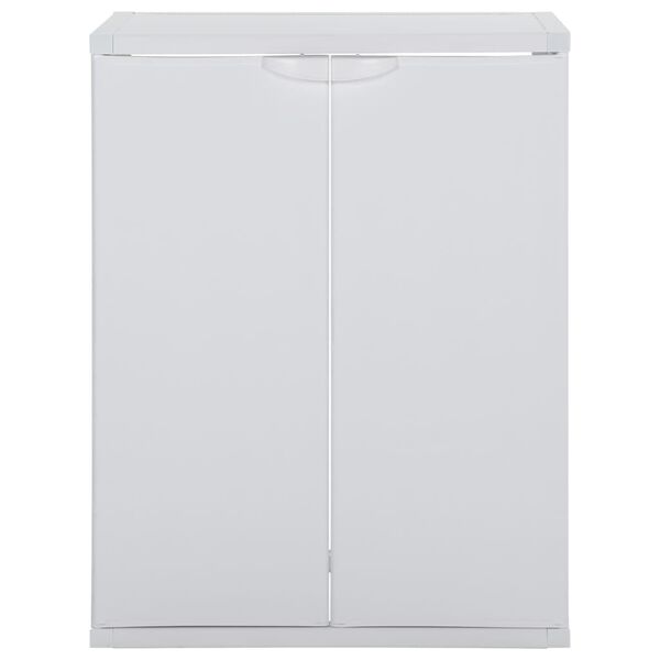 vidaXL Washing Machine Cabinet White PVC Medium Noise-Reducing