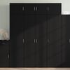 vidaXL Highboard Black 31.5"x16.7"x72.8" Engineered Wood