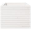 vidaXL Garden Planter White Solid pine wood 35.4 x 23.6 x 19.5 in