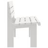 vidaXL Garden Bench White Polypropylene 2-seater Durable Garden Bench