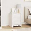 vidaXL Bedside Cabinet Drammen White 45 x 35 x 56 cm Solid pine wood