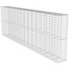 vidaXL Gabion Wall with Cover Galvanized Steel 236.2"x19.7"x78.7"