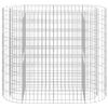 vidaXL Gabion Raised Bed Silver Galvanized iron Medium Durable