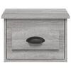 vidaXL Wall-mounted Bedside Cabinet Grey Sonoma Engineered wood