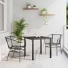 vidaXL Garden Dining Set 5 pcs Brown poly rattan