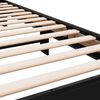 vidaXL Bed Frame Black Engineered Wood Single Durable Bed Frame