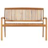 vidaXL Garden Bench Natural Teak Solid Teak Wood