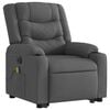 vidaXL Electric Stand Up Massage Recliner Chair Dark Gray