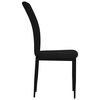 vidaXL Dining Chair Set of 2 Black Velvet, Iron, Plywood Standard