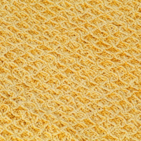 vidaXL Throw Mustard Yellow 100% Cotton 63.0 x 82.7 in. Throw