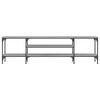 vidaXL TV Cabinet Grey Sonoma Engineered Wood, Iron TV Cabinet