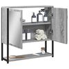 vidaXL Bathroom Mirror Cabinet Gray Sonoma