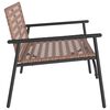 vidaXL Garden Chair Black 113 x 79 x 75cm poly rattan