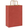 vidaXL Paper Bags 50 pcs with Handles Red 26x12x35 cm
