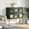 vidaXL Sideboard Olive green Cold-rolled Steel 39.6 x 15.4 x 42.1 in