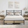 vidaXL Bed Frame Sonoma Oak Engineered Wood Full Bed Frame Rectangular
